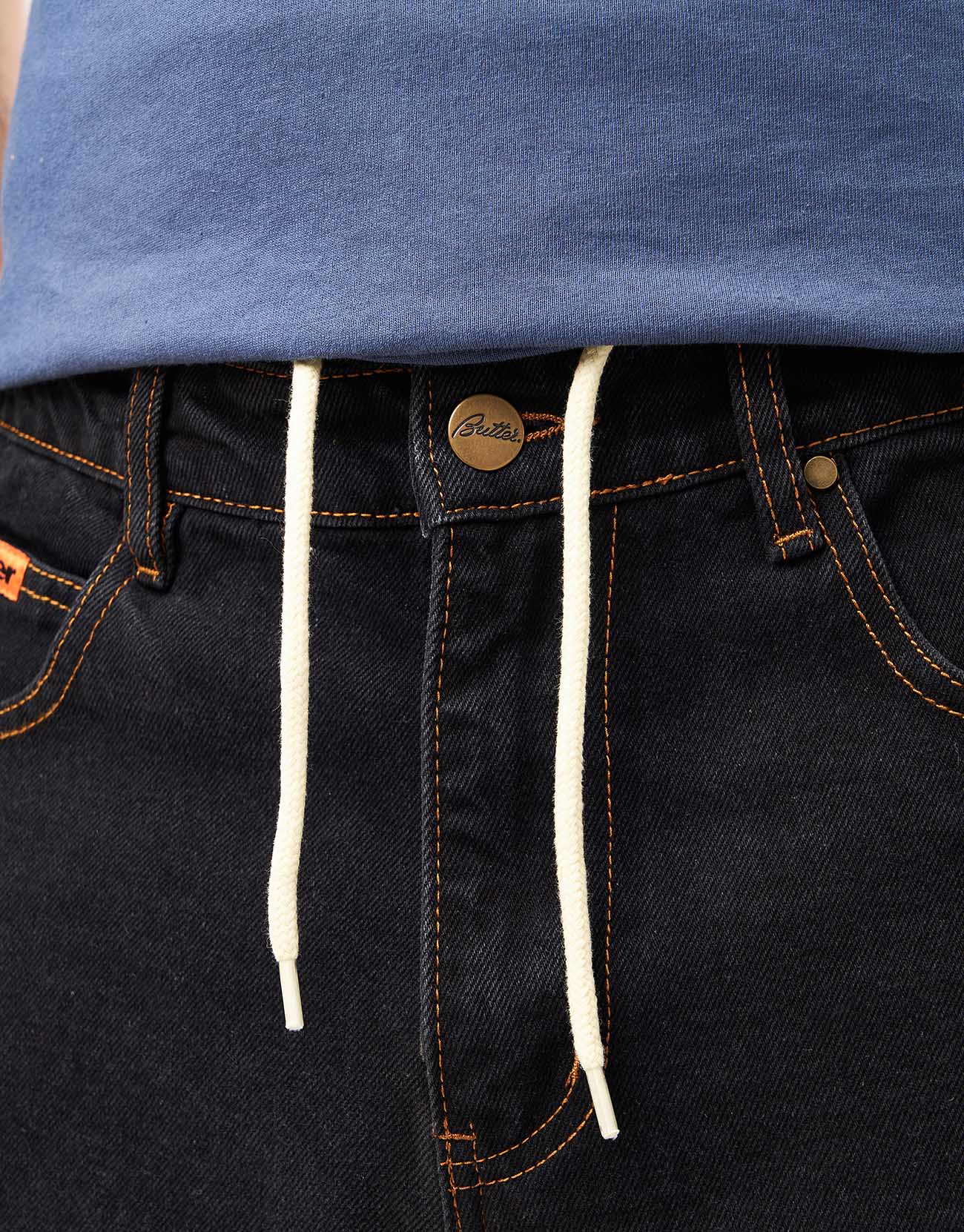Butter Goods Relaxed Denim Jeans - Washed Black - Image 7