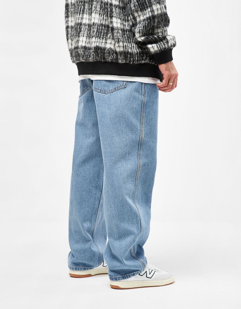 Butter Goods Relaxed Denim Jeans - Washed Indigo - Image 2