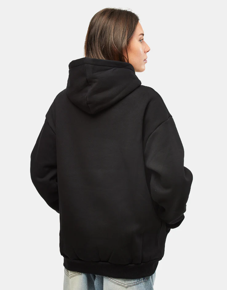 Butter Goods Ripstop Logo Applique Pullover Hoodie - Black - Image 5