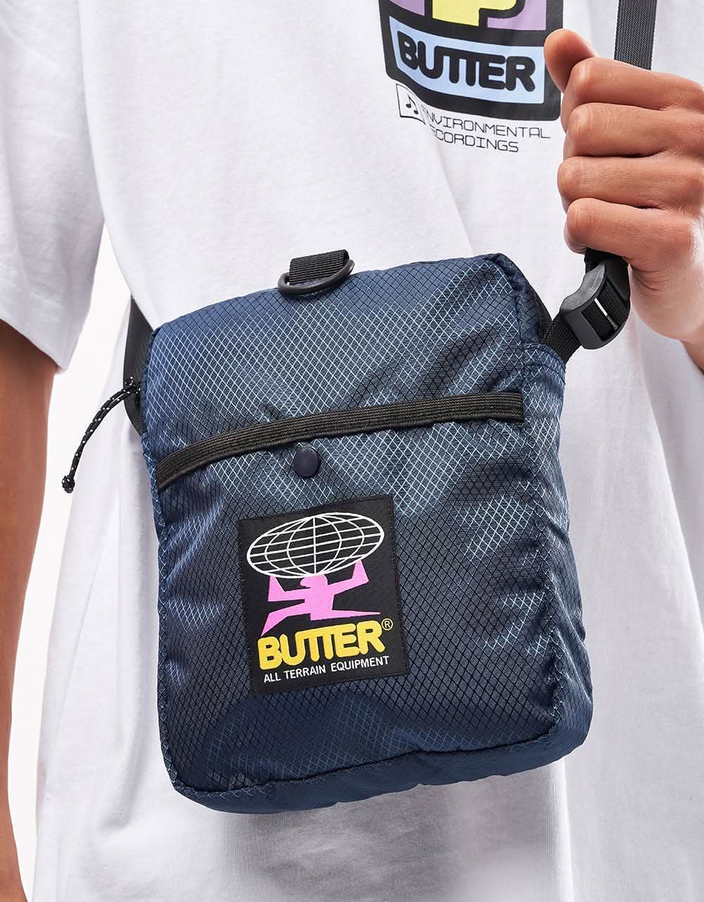 Butter Goods Ripstop Side Bag - Navy - Image 3