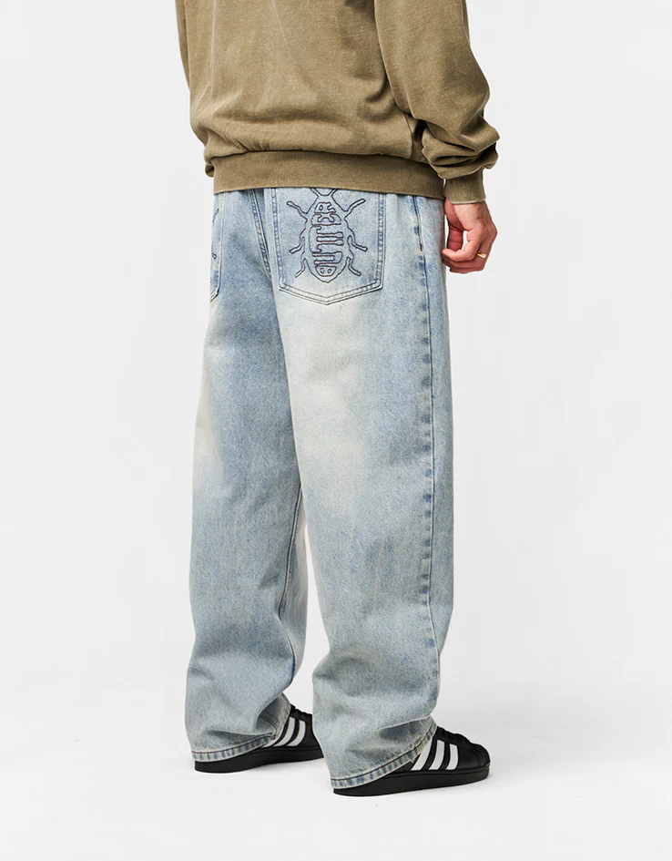 Butter Goods Roach Denim Jeans - Distressed Indigo - Image 2