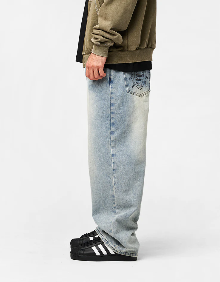 Butter Goods Roach Denim Jeans - Distressed Indigo - Image 3