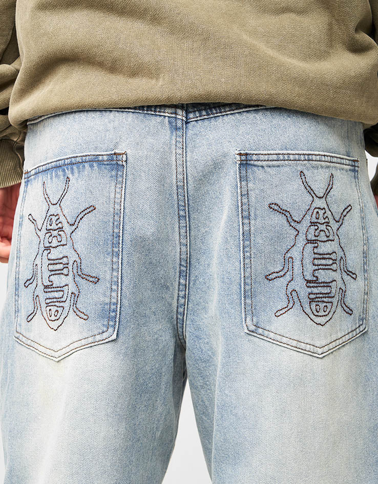 Butter Goods Roach Denim Jeans - Distressed Indigo - Image 4