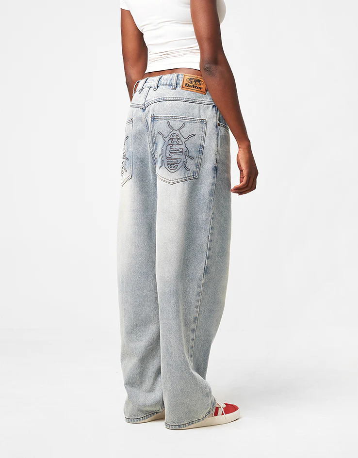 Butter Goods Roach Denim Jeans - Distressed Indigo - Image 8