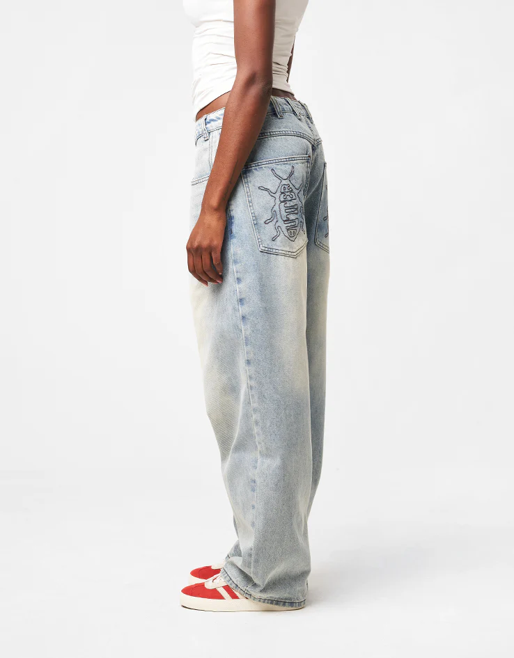 Butter Goods Roach Denim Jeans - Distressed Indigo - Image 9