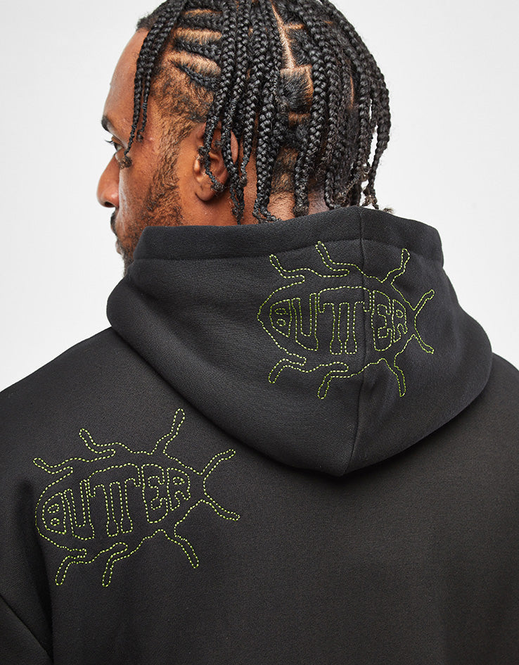 Butter Goods Roach Zip-Thru Hoodie - Black - Image 6