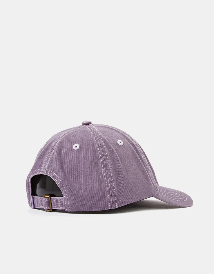 Butter Goods Rounded Logo 6 Panel Cap - Washed Eggplant - Image 5