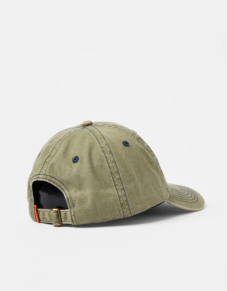 Butter Goods Rounded Logo 6 Panel Cap - Washed Pear - Image 4