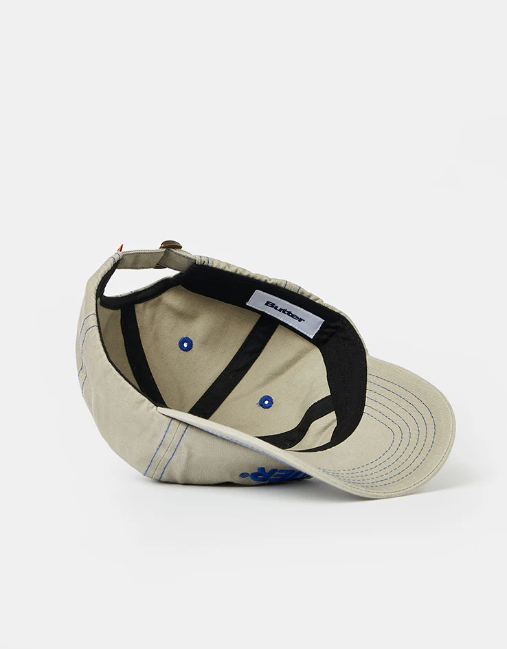Butter Goods Rounded Logo 6 Panel Cap - Washed Sand - Image 5