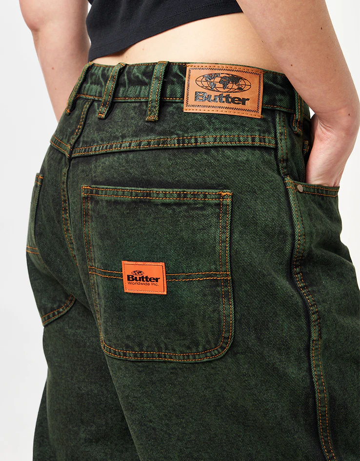 Butter Goods Santosuosso Denim Jeans - Dark Green - Image 13
