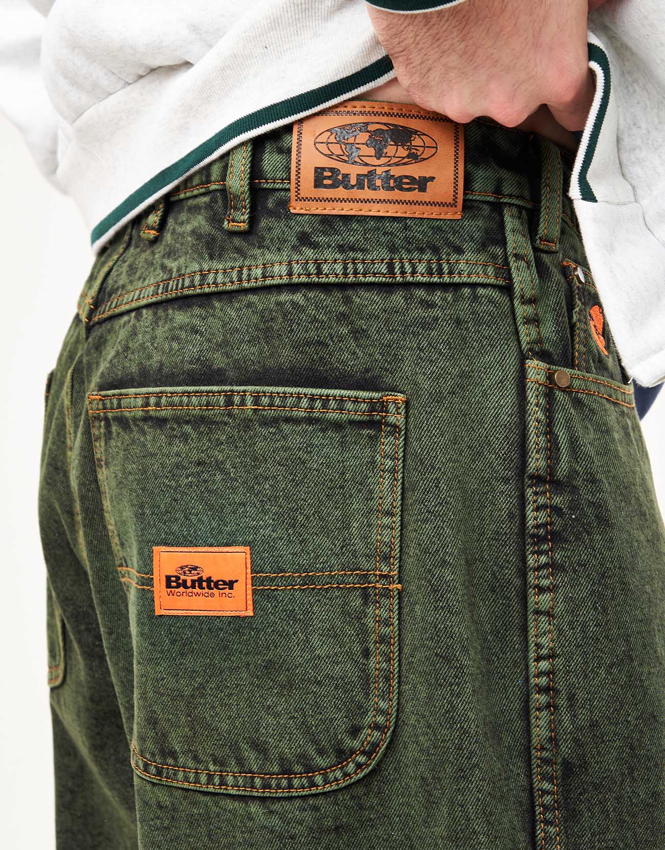 Butter Goods Santosuosso Denim Jeans - Dark Green - Image 6