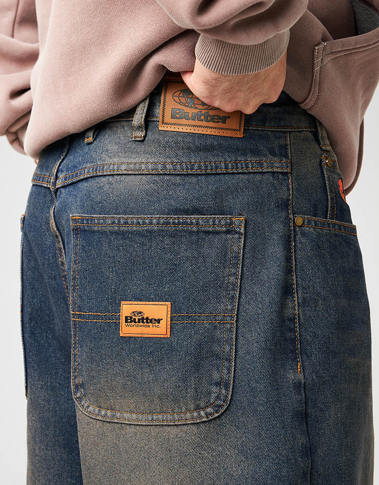 Butter Goods Santosuosso Denim Jeans - Dark Navy Tint - Image 4