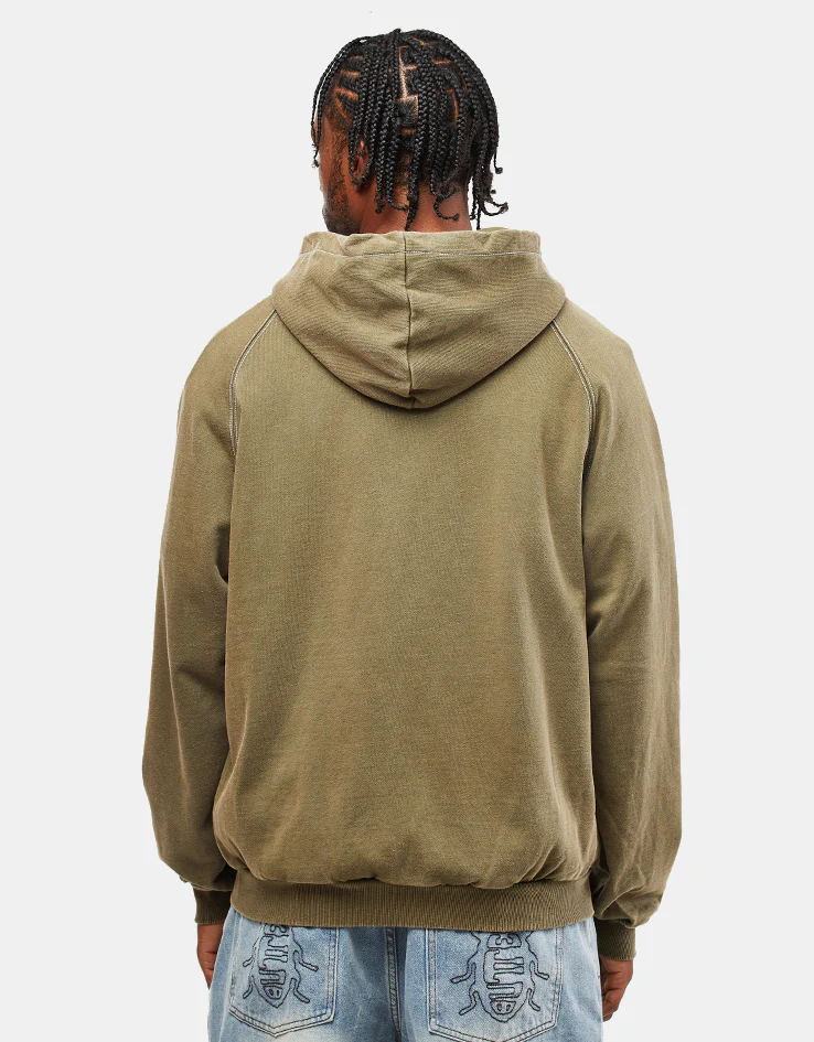Butter Goods Sketch Zip-Thru Hoodie - Army - Image 2