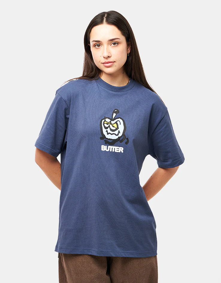 Butter Goods Smug T-Shirt - Denim - Image 4