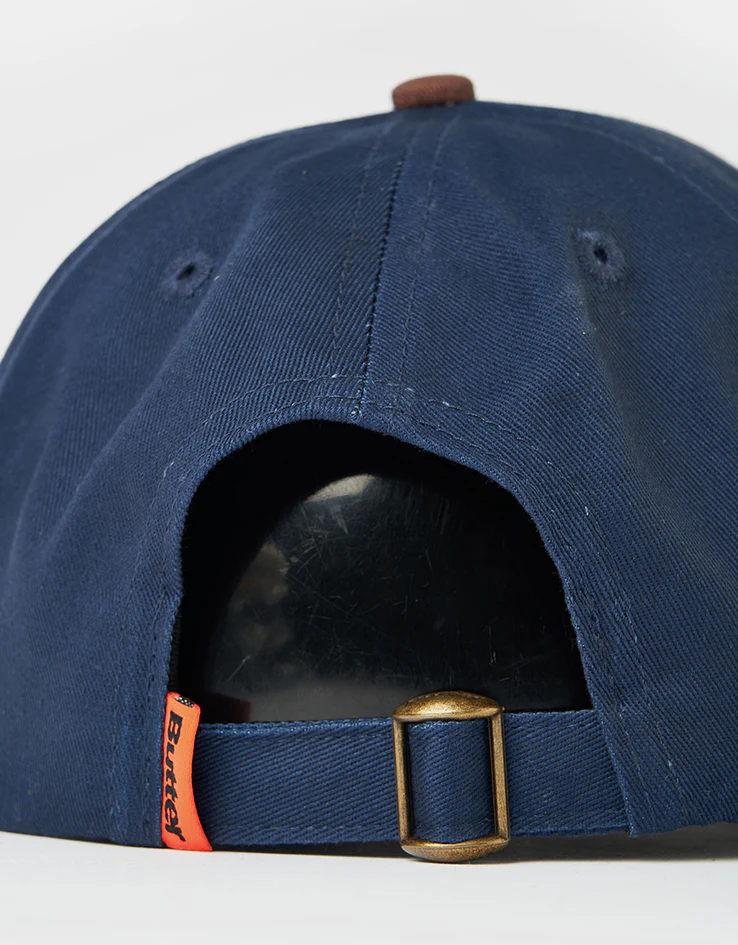 Butter Goods Snail 6 Panel Cap - Navy/Walnut - Image 3