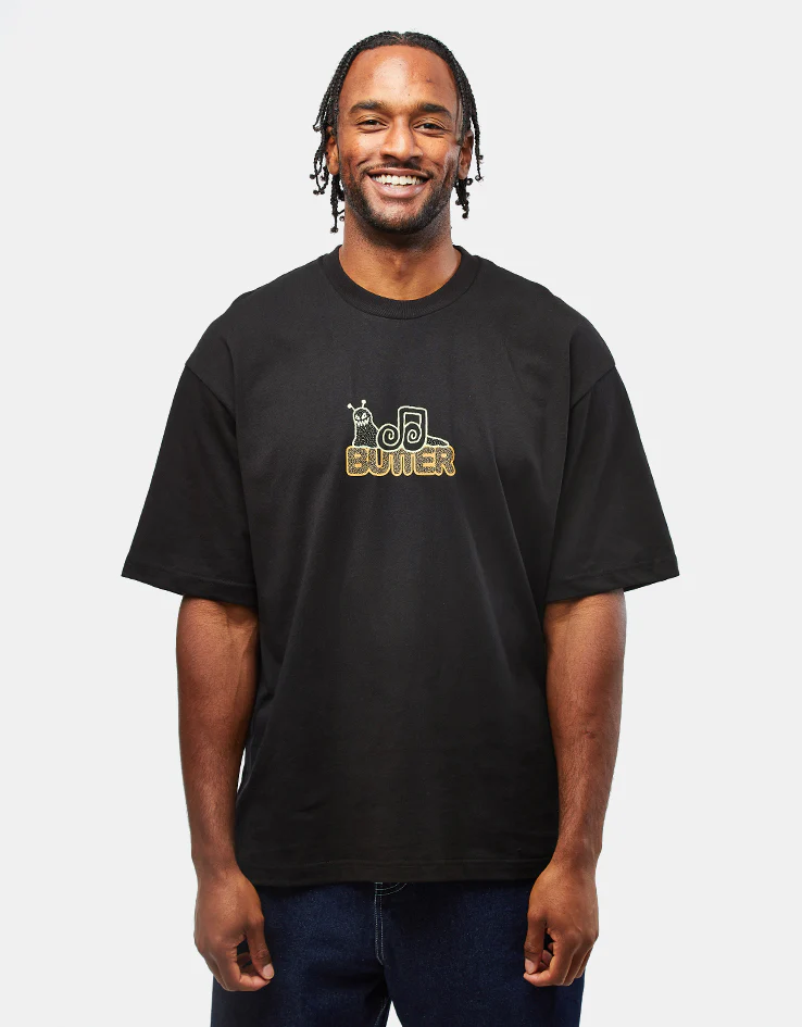 Butter Goods Snail T-Shirt - Black - Image 2
