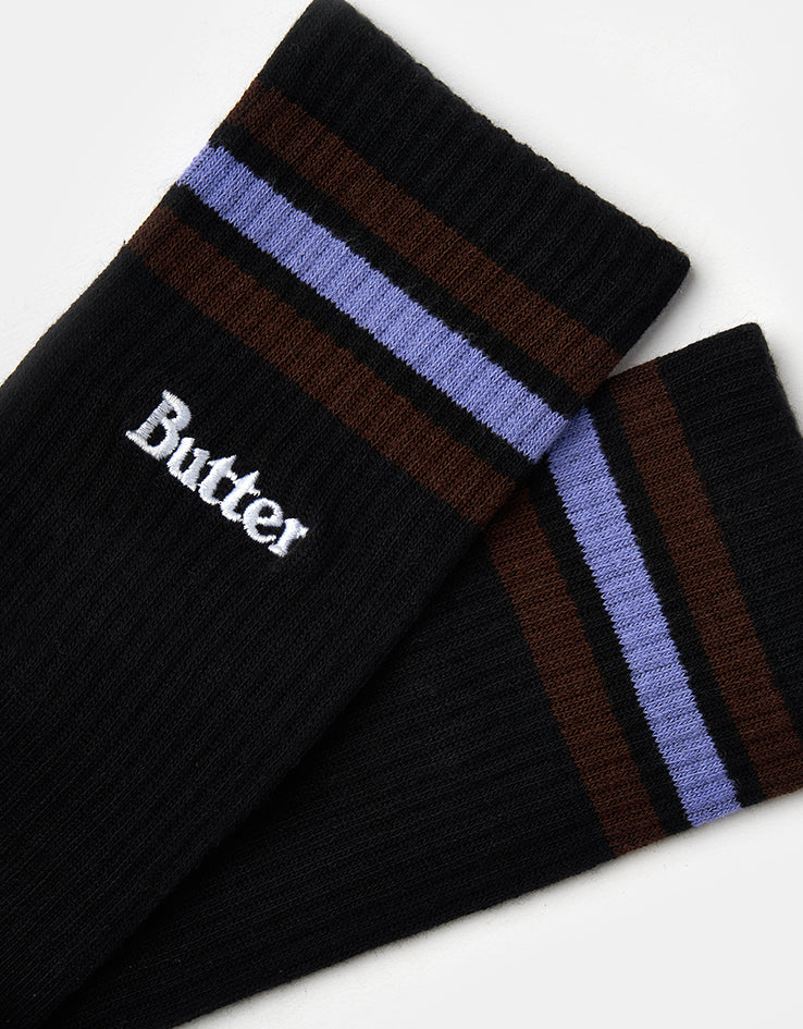 Butter Goods Stripe Socks - Black - Image 3