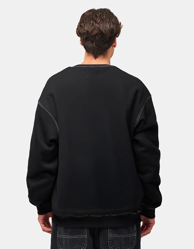 Butter Goods Swirl Crewneck - Black - Image 2