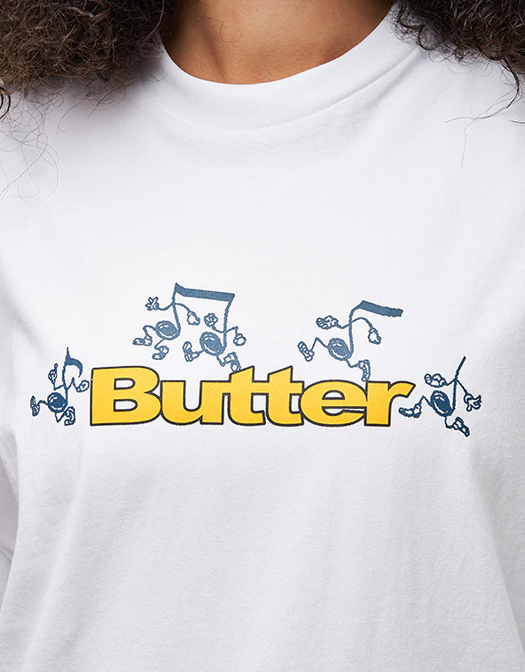 Butter Goods Tempo Logo T-Shirt - White - Image 6