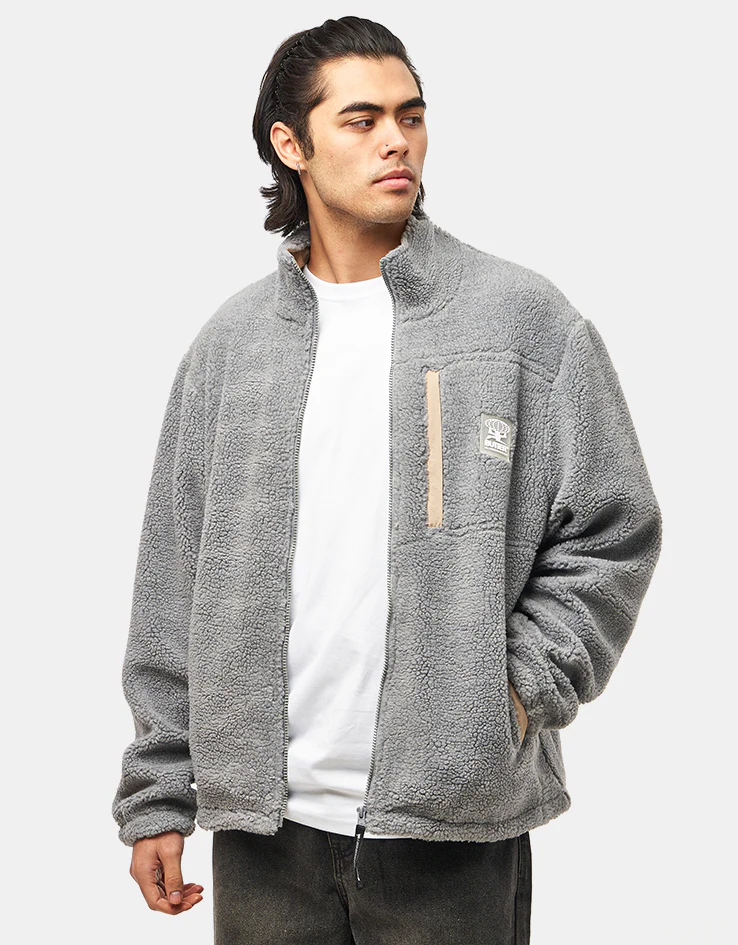 Butter Goods Terrain Highpile Fleece - Grey - Image 4