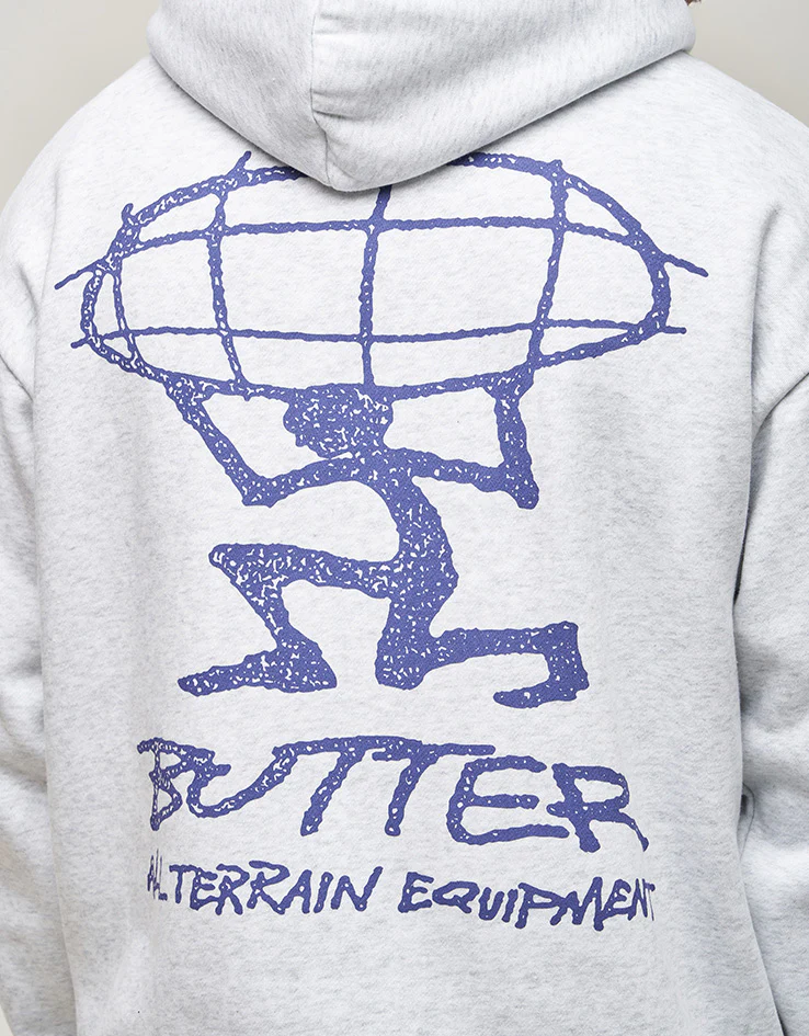 Butter Goods Terrain Pullover Hoodie - Ash - Image 3