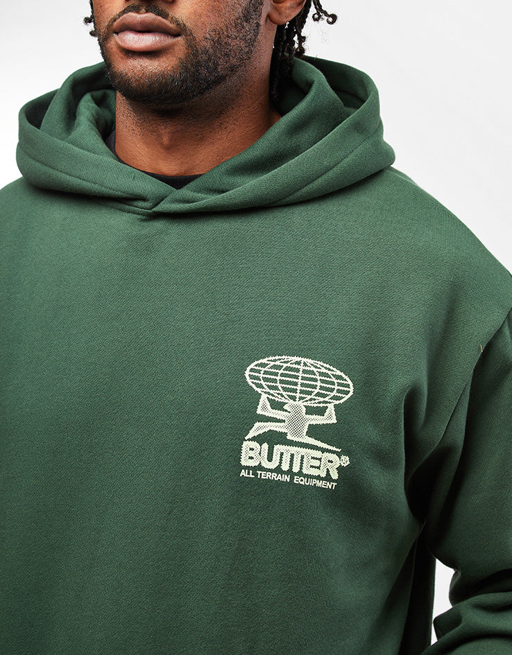 Butter Goods Terrain Pullover Hoodie - Dark Green - Image 4