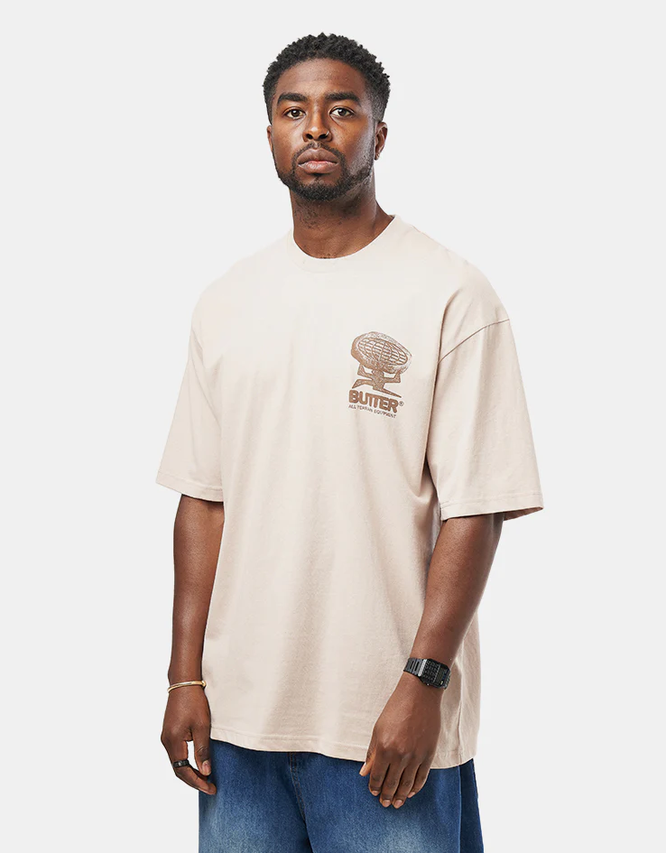Butter Goods Terrain T-Shirt - Bone - Image 3