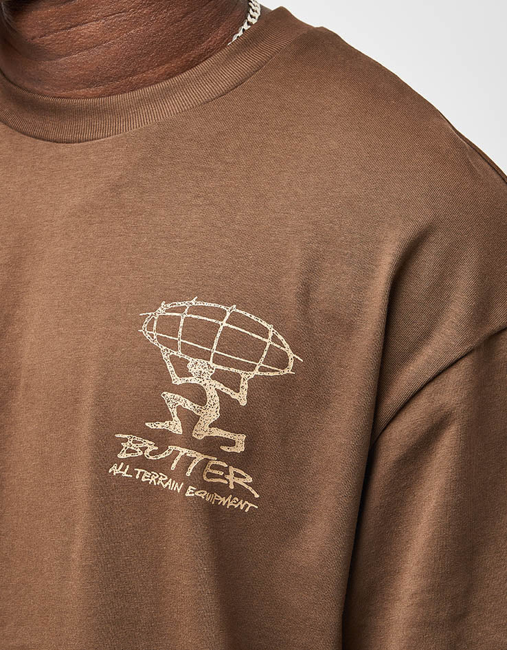 Butter Goods Terrain T-Shirt - Brown - Image 4