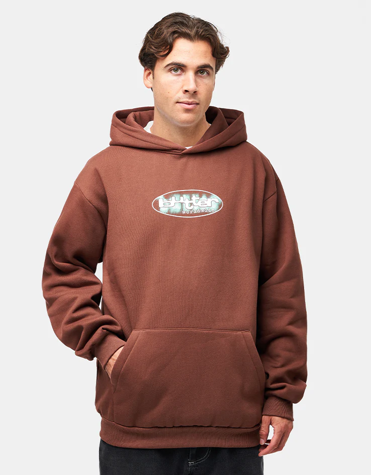 Butter Goods Vortex Pullover Hoodie - Chocolate