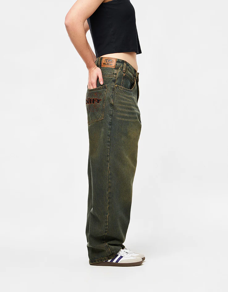 Butter Goods Warped Denim Jeans - Dirty Wash Indigo - Image 12