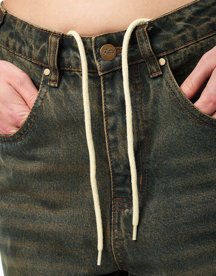 Butter Goods Warped Denim Jeans - Dirty Wash Indigo - Image 18