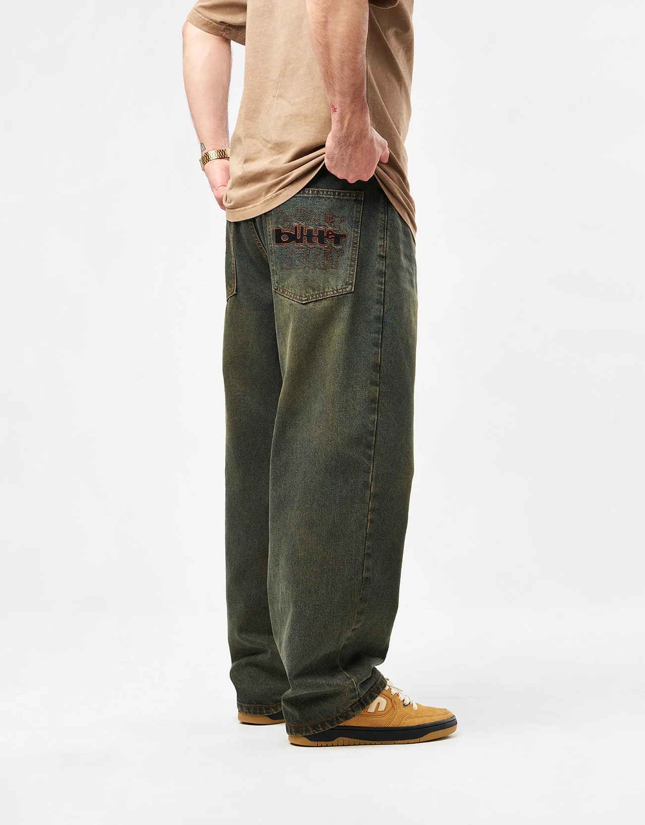 Butter Goods Warped Denim Jeans - Dirty Wash Indigo - Image 2