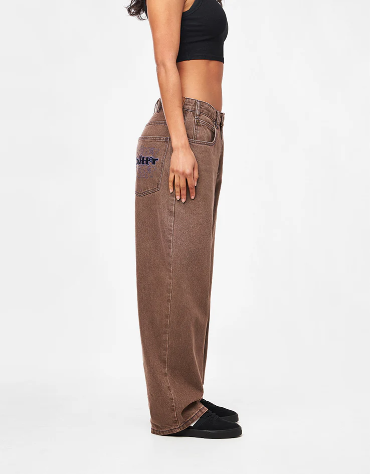 Butter Goods Warped Denim Jeans - Washed Brown - Image 11