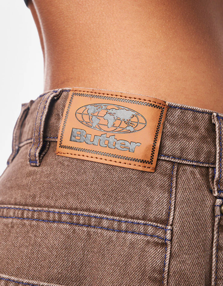 Butter Goods Warped Denim Jeans - Washed Brown - Image 15