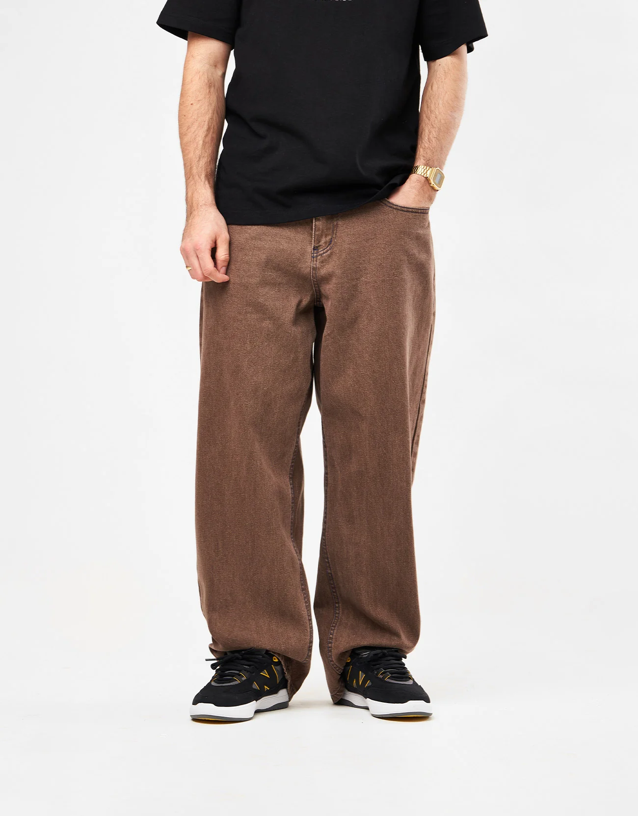 Butter Goods Warped Denim Jeans - Washed Brown - Image 2