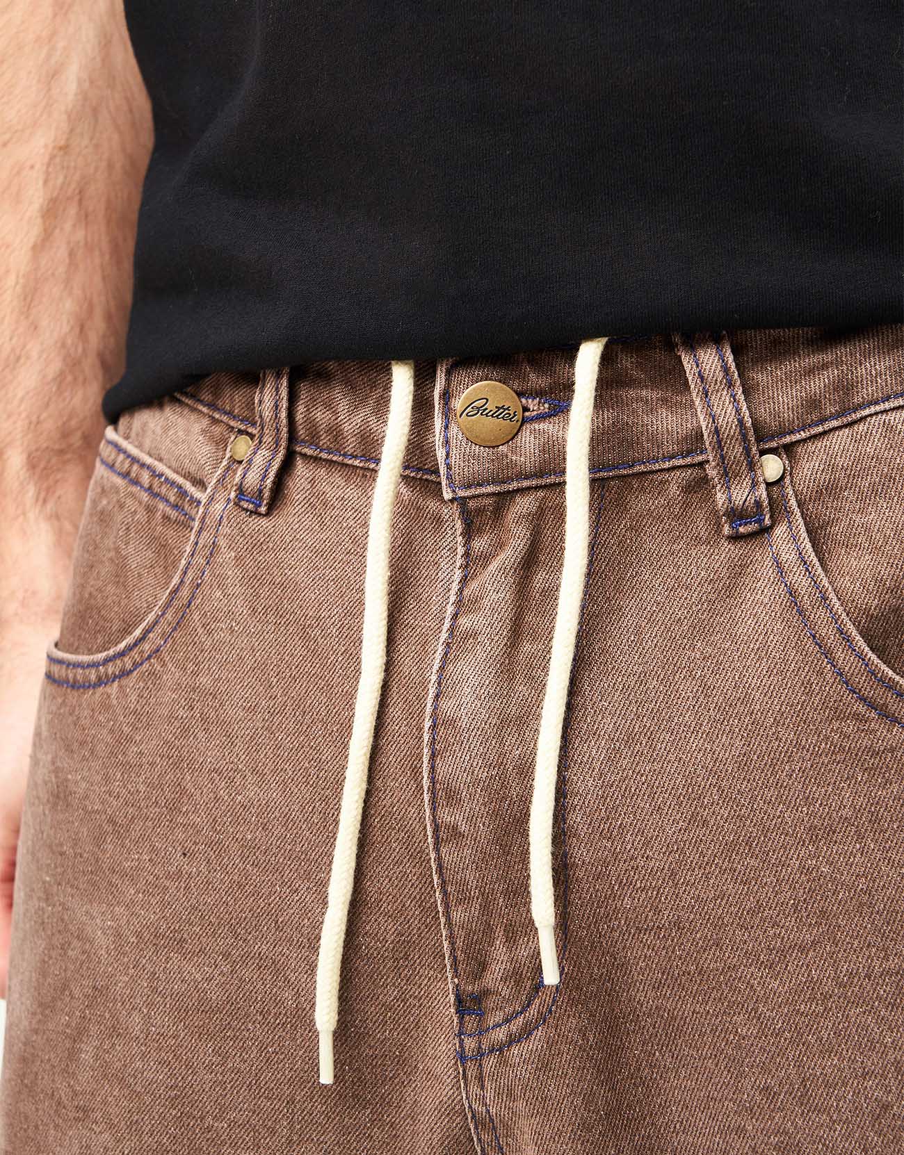 Butter Goods Warped Denim Jeans - Washed Brown - Image 8