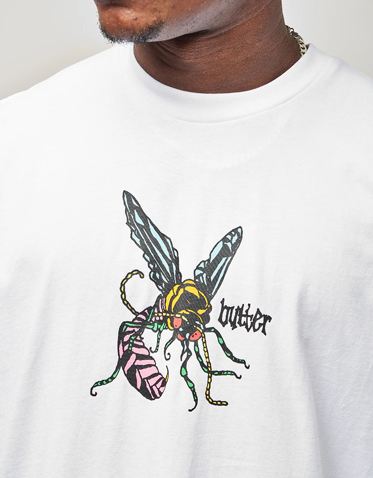 Butter Goods Wasp T-Shirt - White - Image 3