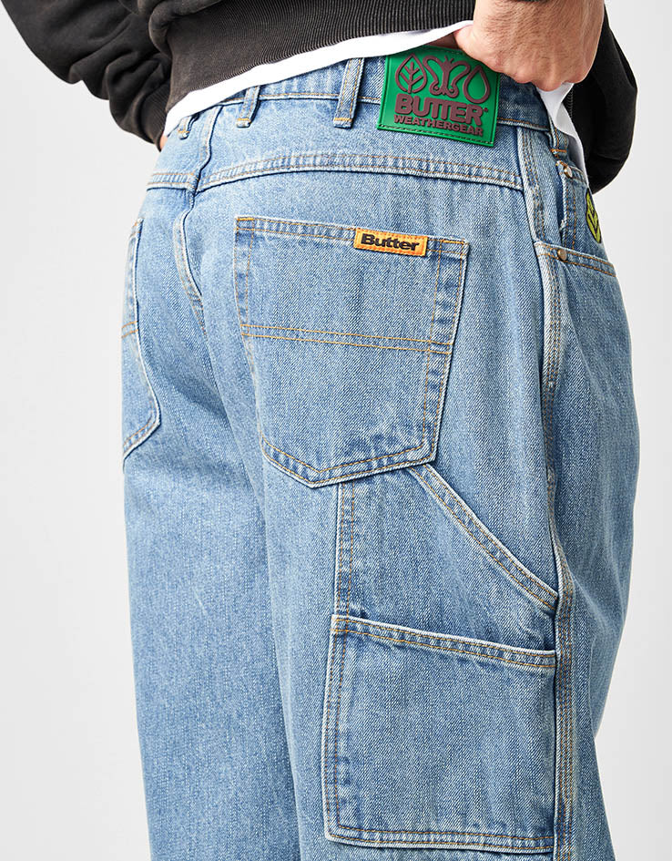 Butter Goods Weathergear Denim Jeans - Streaky Indigo - Image 6