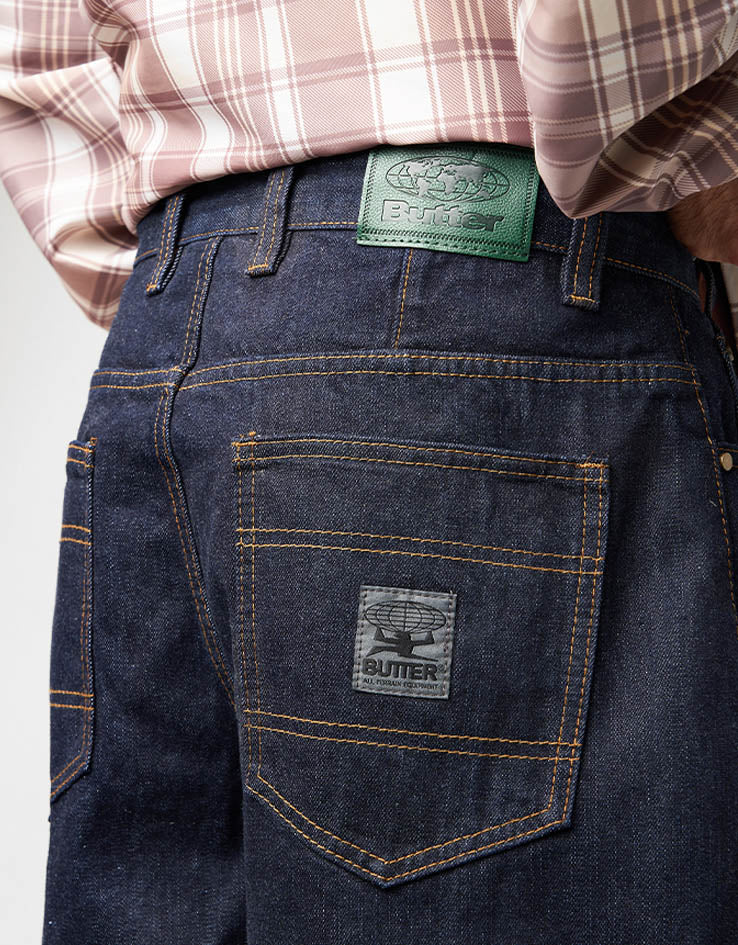 Butter Goods Wide Cut Denim Jeans - Selvedge Blue - Image 4