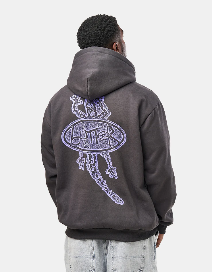 Butter Goods Wipeout Pullover Hoodie - Washed Black