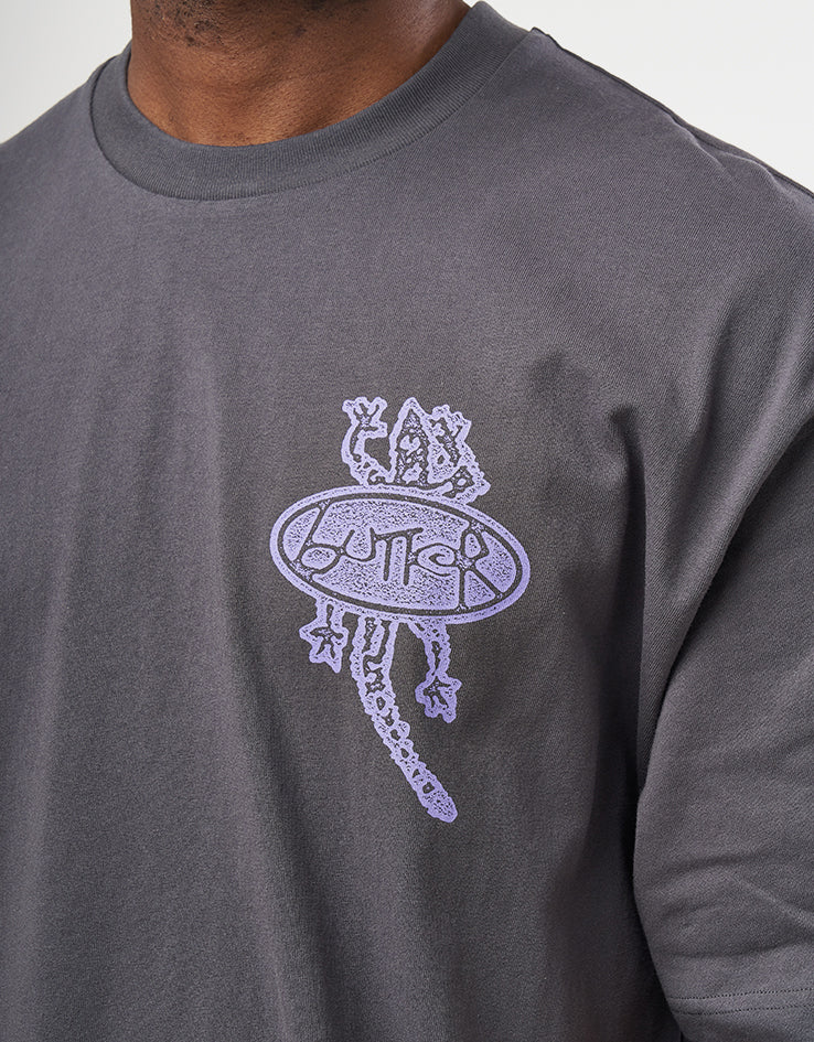 Butter Goods Wipeout T-Shirt - Washed Black - Image 2
