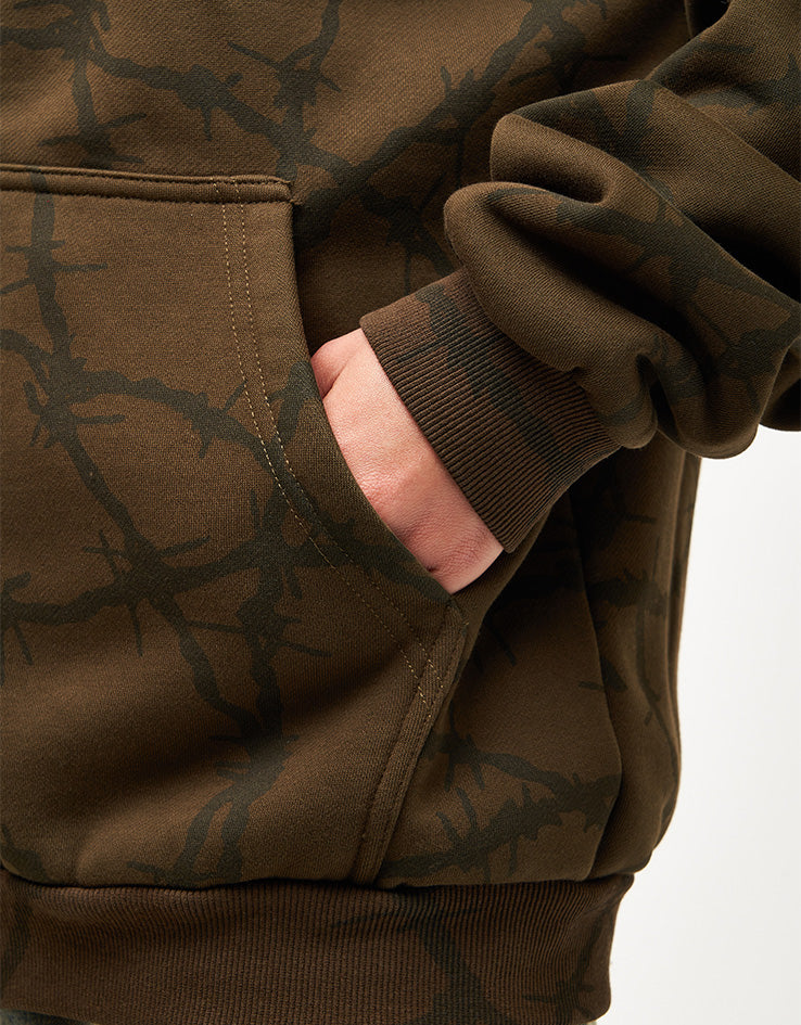 Butter Goods Wired Zip-Thru Hoodie - Fudge - Image 11