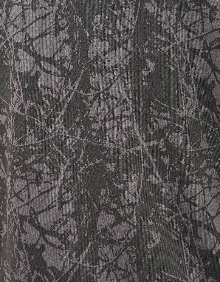 Butter Goods Woods Camo Zip-Thru Hoodie - Washed Black - Image 4