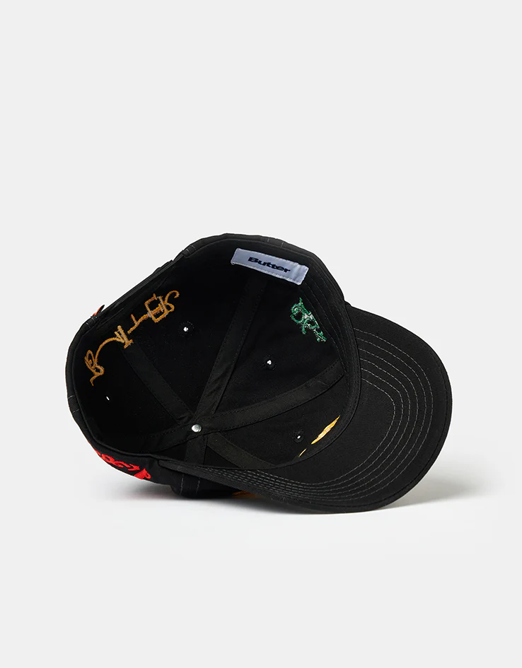 Butter Goods x Madlib Alias 6 Panel Cap - Black - Image 5