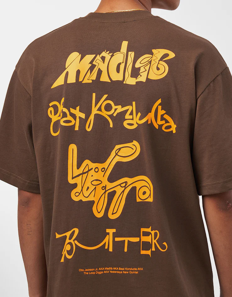 Butter Goods x Madlib Alias T-Shirt - Brown - Image 4