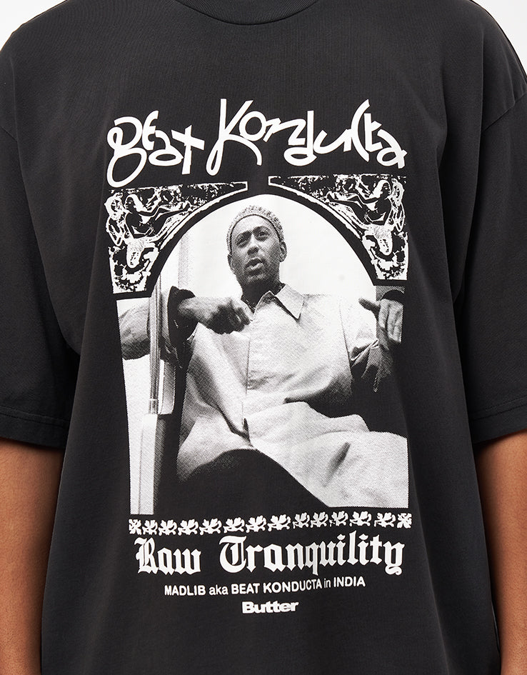 Butter Goods x Madlib India T-Shirt - Washed Black - Image 2