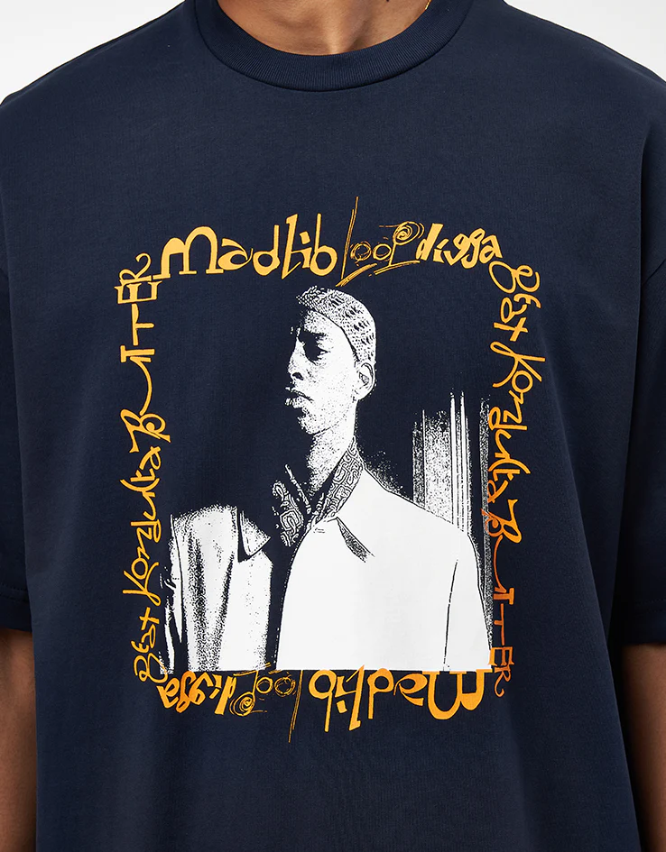 Butter Goods x Madlib Loop Digga T-Shirt - Navy - Image 2