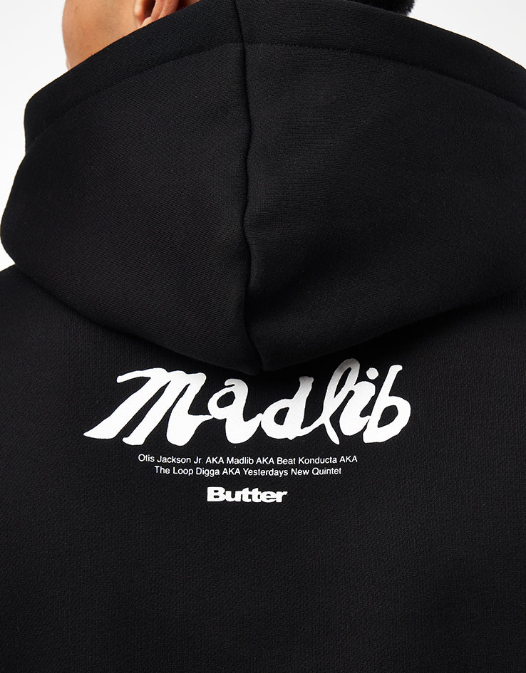 Butter Goods x Madlib Madlib Pullover Hoodie - Black - Image 4