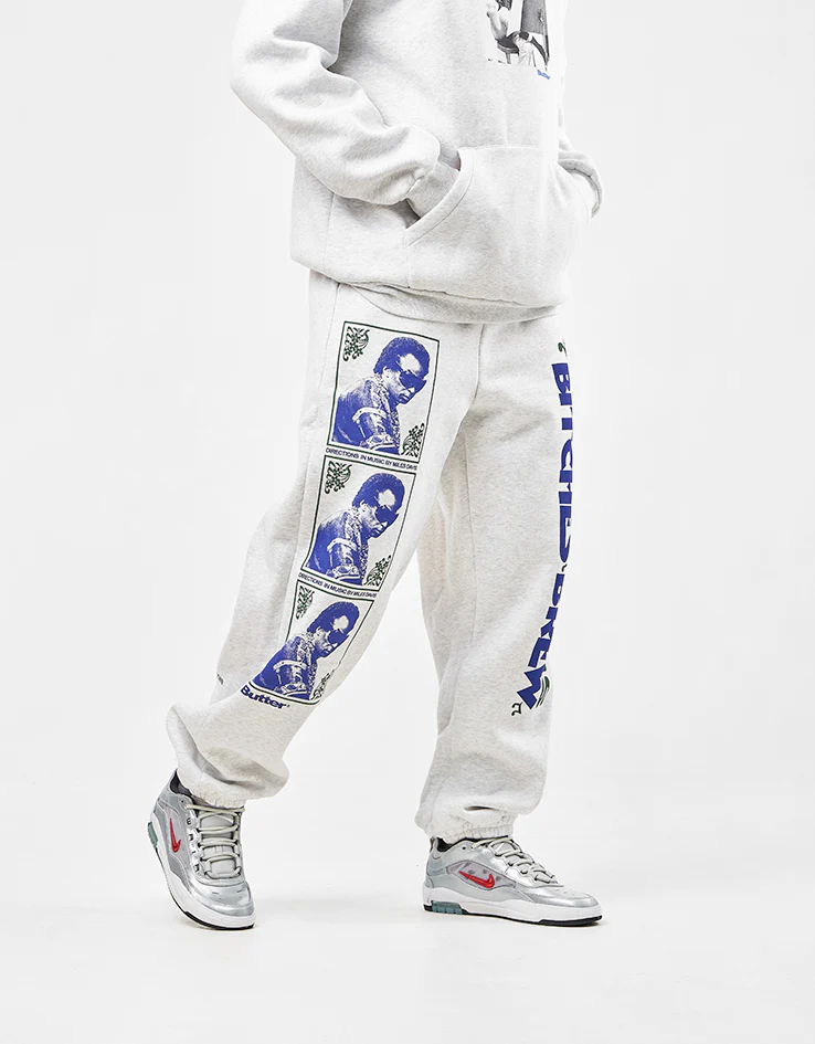 Butter Goods x Miles Davis Bitches Brew Sweatpants - Ash