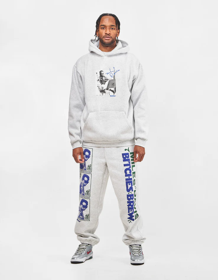 Butter Goods x Miles Davis Bitches Brew Sweatpants - Ash - Image 2